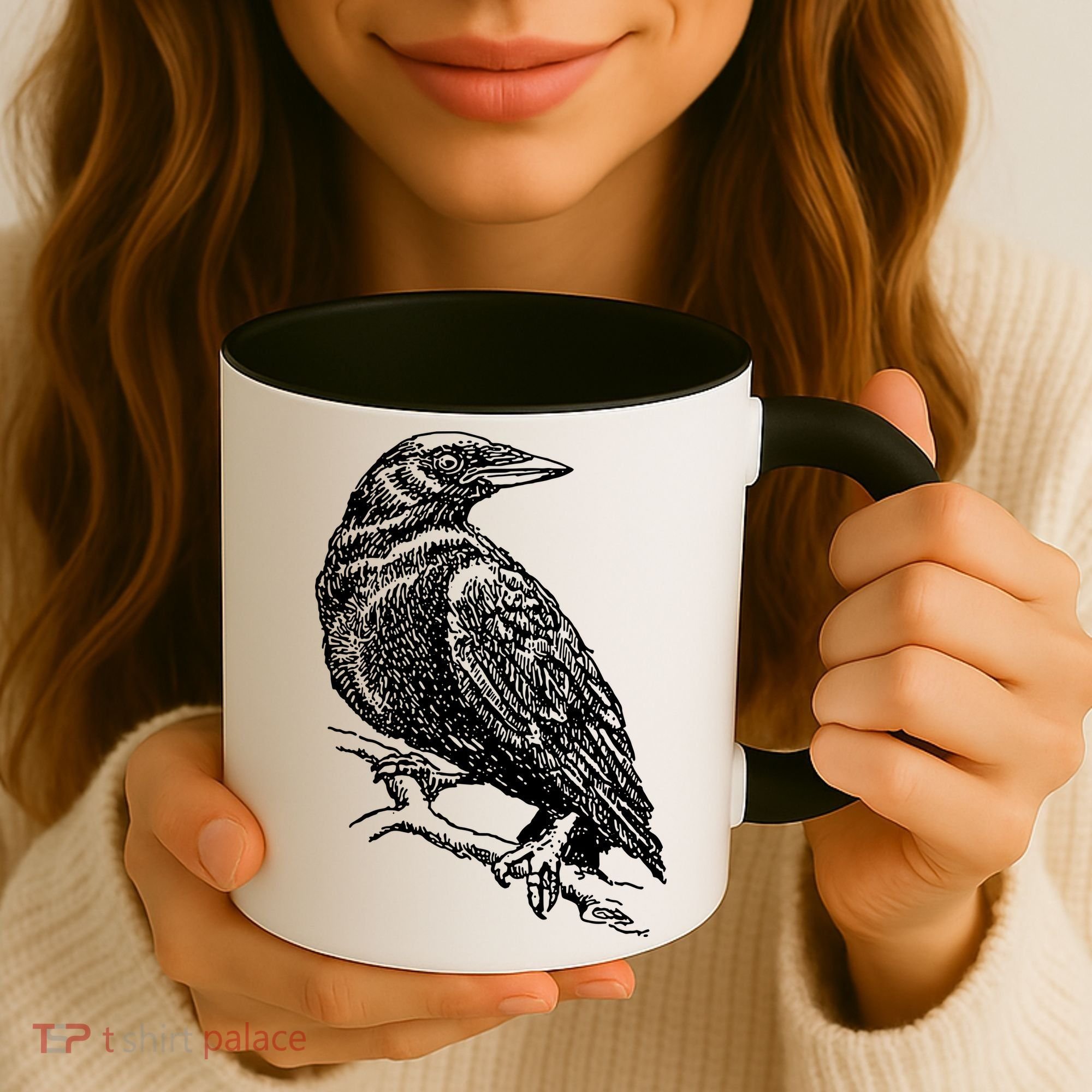 Crow Black Bird Coffee Mug