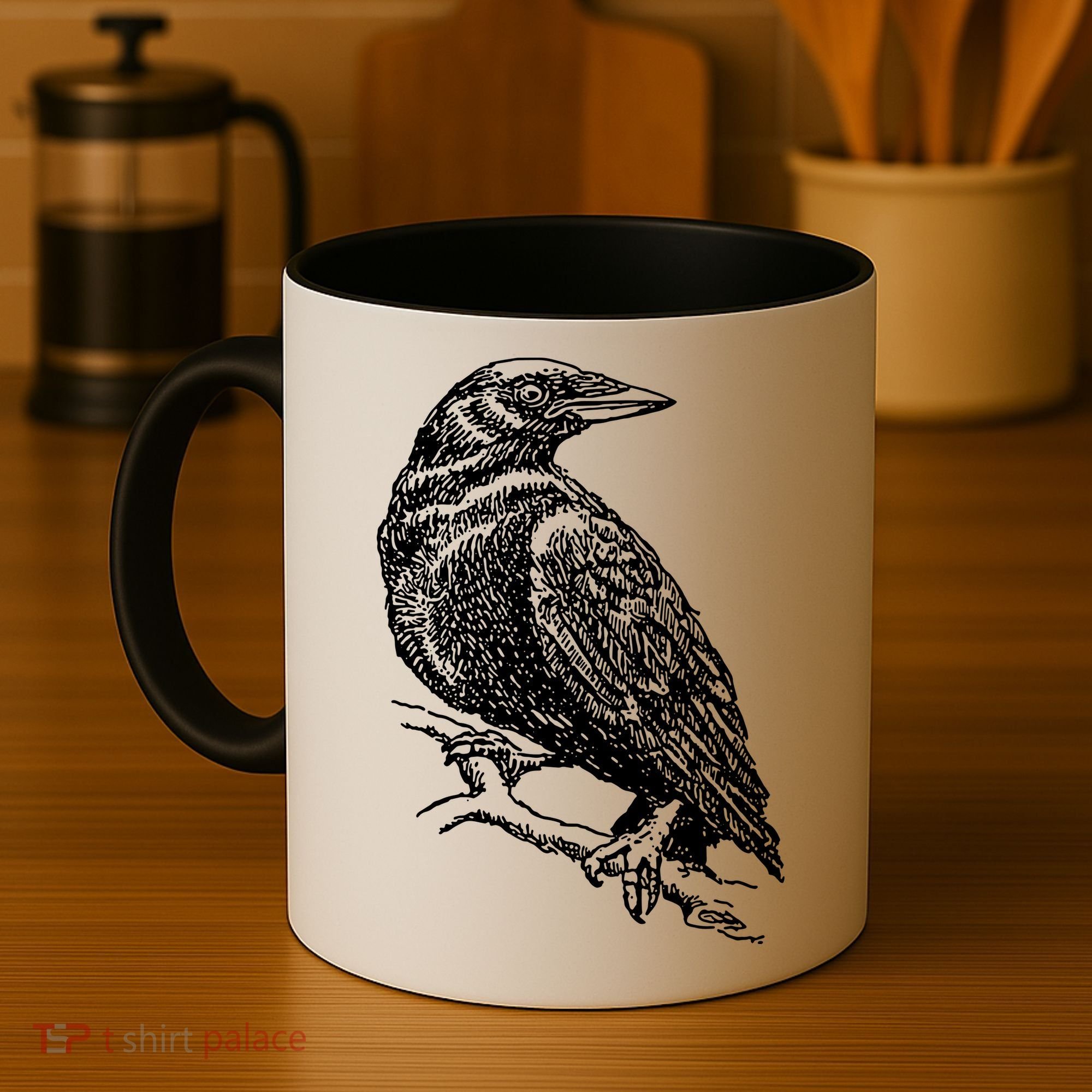 Crow Black Bird Coffee Mug