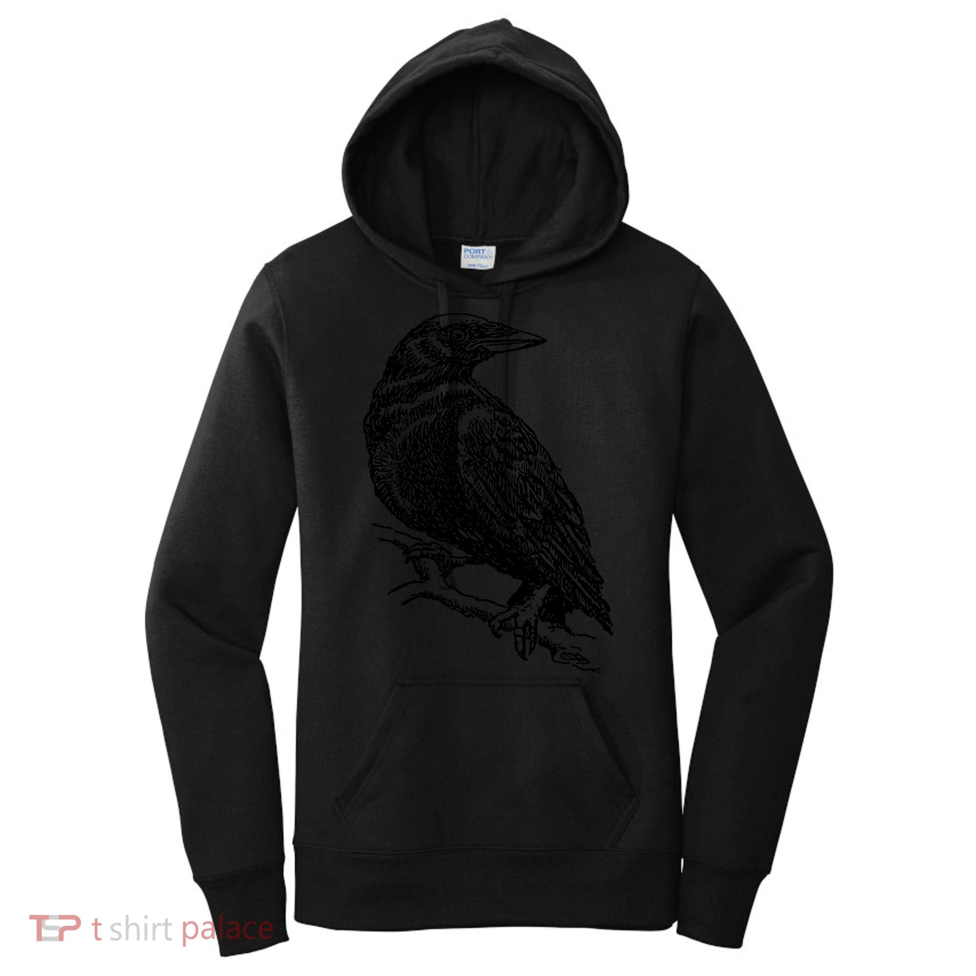 Crow Black Bird Women's Hoodie