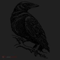 Crow Black Bird Golf Towel thumb 3