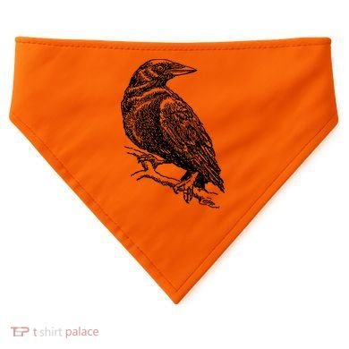 Crow Black Bird USA-Made Doggie Bandana