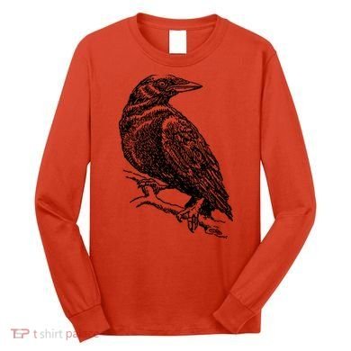 Crow Black Bird Long Sleeve Shirt