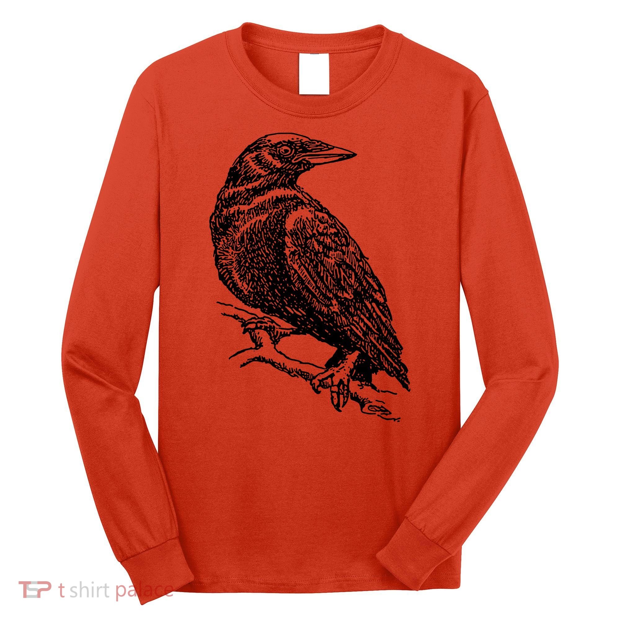Crow Black Bird Long Sleeve Shirt