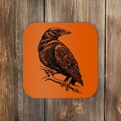Crow Black Bird Coaster