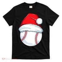 Christmas Baseball Ball Santa Pajama T-Shirt thumb 0