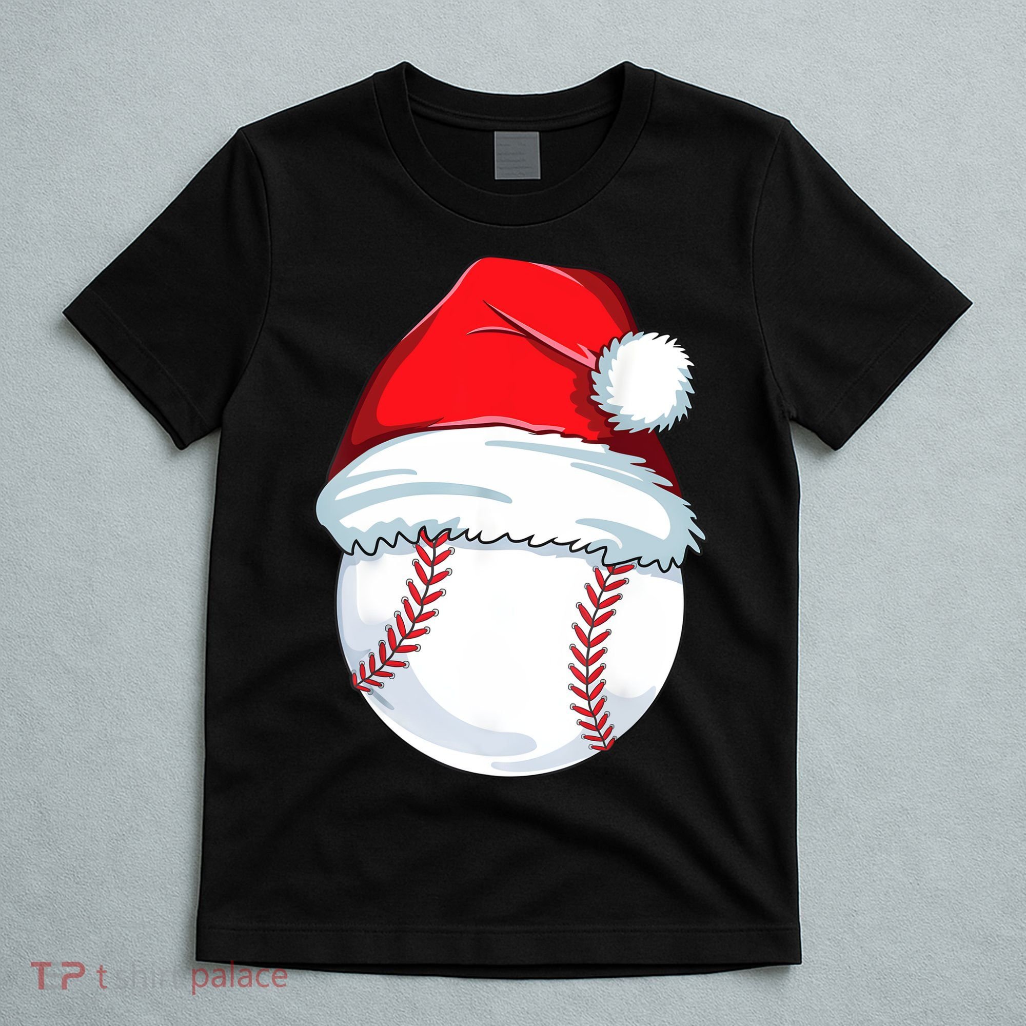 Christmas Baseball Ball Santa Pajama T-Shirt