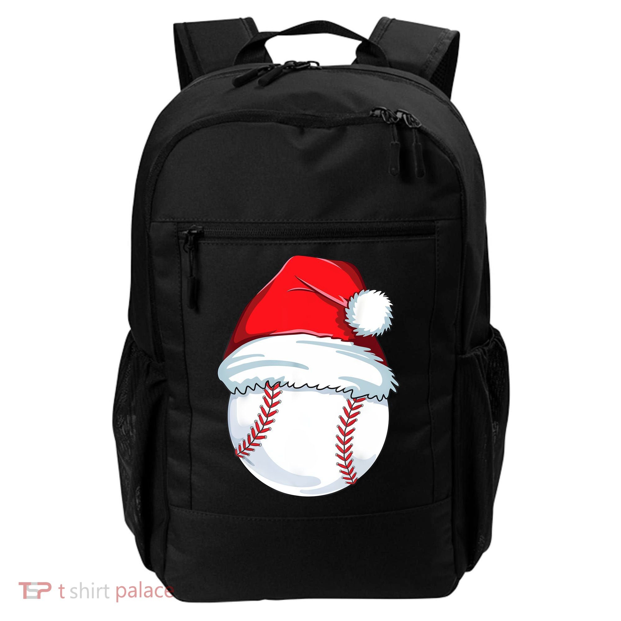 Christmas Baseball Ball Santa Pajama Backpack