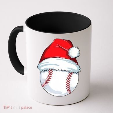 Christmas Baseball Ball Santa Pajama Coffee Mug