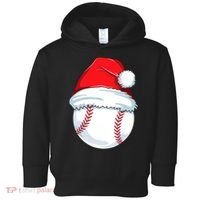 Christmas Baseball Ball Santa Pajama Toddler Hoodie thumb 0