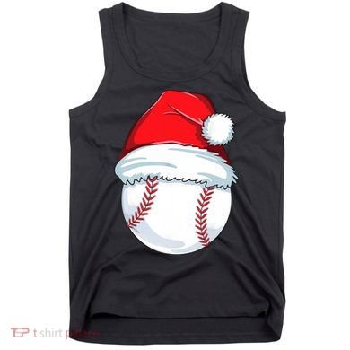 Christmas Baseball Ball Santa Pajama Tank Top