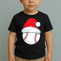 Christmas Baseball Ball Santa Pajama Toddler T-Shirt thumb 2