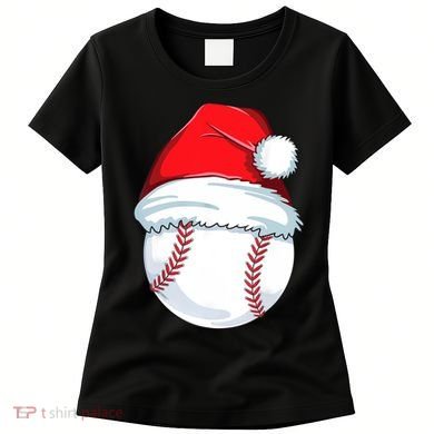Christmas Baseball Ball Santa Pajama Women's T-Shirt