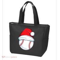 Christmas Baseball Ball Santa Pajama Tote Bag thumb 3