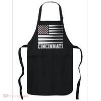 Cincinnati Baseball Bat American Flag Apron thumb 0