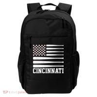 Cincinnati Baseball Bat American Flag Backpack thumb 0