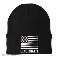 Cincinnati Baseball Bat American Flag Beanie thumb 0