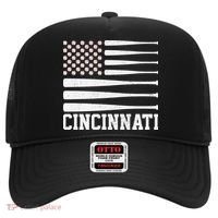 Cincinnati Baseball Bat American Flag Hat thumb 0