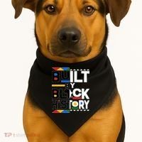 Cool Built By Black History USA-Made Doggie Bandana thumb 1