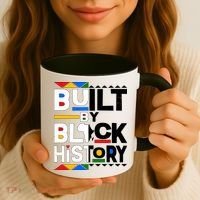 Cool Built By Black History Coffee Mug thumb 3