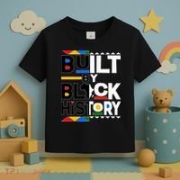 Cool Built By Black History Toddler T-Shirt thumb 3