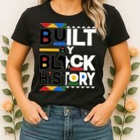 Cool Built By Black History Women's T-Shirt thumb 2