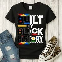 Cool Built By Black History Women's T-Shirt thumb 3