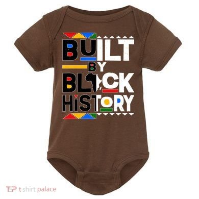 Cool Built By Black History Baby Bodysuit