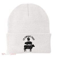 Chef Butcher BBQ I'd Smoke That Pork Beef Funny Father's Day Beanie thumb 0