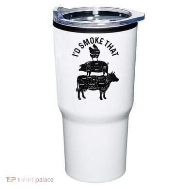 Chef Butcher BBQ I'd Smoke That Pork Beef Funny Father's Day Tumbler