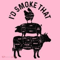 Chef Butcher BBQ Id Smoke That Pork Beef Funny Fathers Day Coaster thumb 2