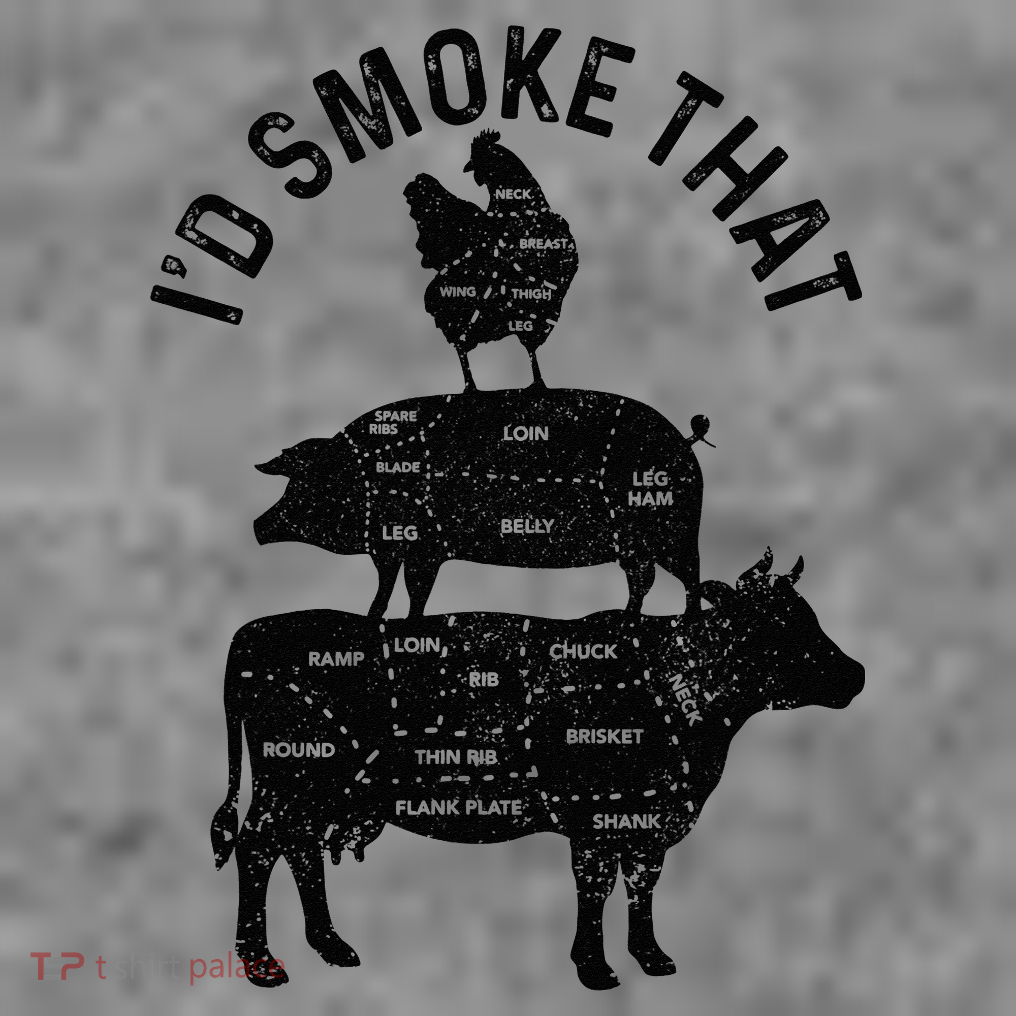 Chef Butcher BBQ Id Smoke That Pork Beef Funny Fathers Day Toddler Hoodie