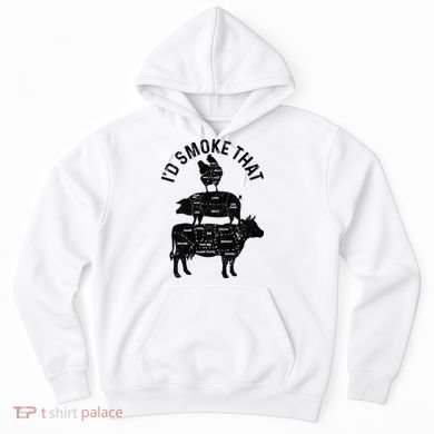 Chef Butcher BBQ Id Smoke That Pork Beef Funny Fathers Day Hoodie