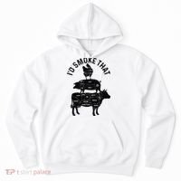 Chef Butcher BBQ Id Smoke That Pork Beef Funny Fathers Day Hoodie thumb 0