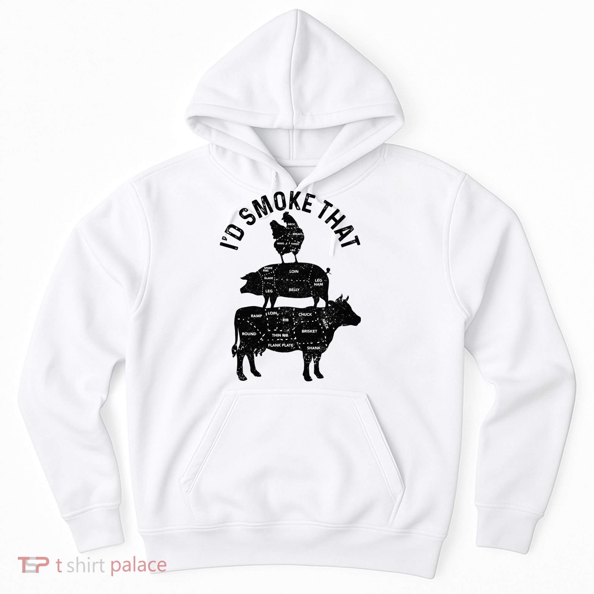 Chef Butcher BBQ Id Smoke That Pork Beef Funny Fathers Day Hoodie