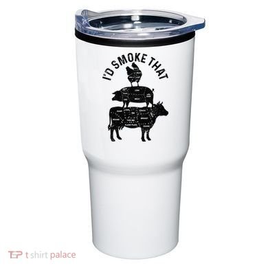 Chef Butcher BBQ Id Smoke That Pork Beef Funny Fathers Day Tumbler