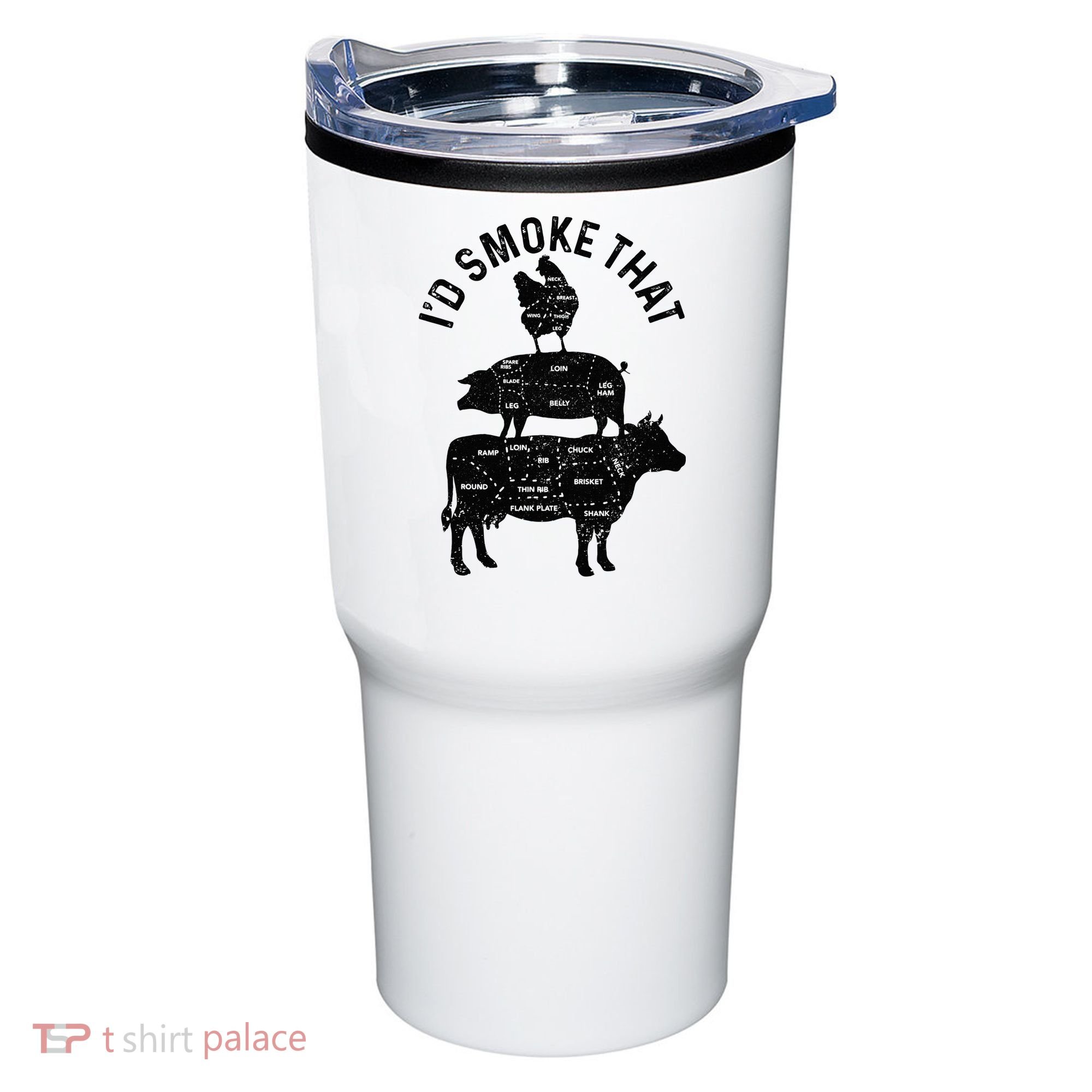 Chef Butcher BBQ Id Smoke That Pork Beef Funny Fathers Day Tumbler