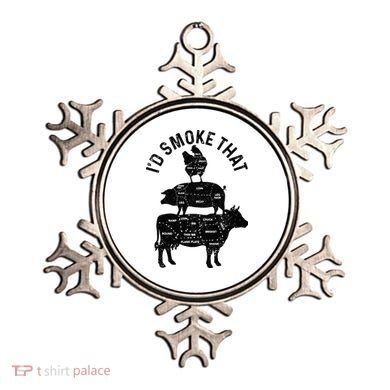 Chef Butcher BBQ Id Smoke That Pork Beef Funny Fathers Day Ornament