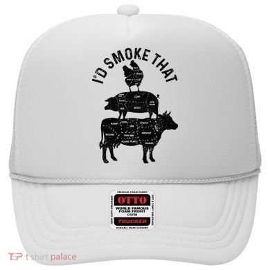 Chef Butcher BBQ Id Smoke That Pork Beef Funny Fathers Day Hat