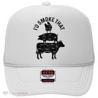 Chef Butcher BBQ Id Smoke That Pork Beef Funny Fathers Day Hat thumb 0