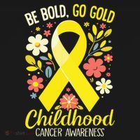 Childhood Be Bold Go Gold Childhood Cancer Awareness Women's Hoodie thumb 2