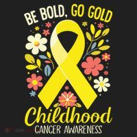 Childhood Be Bold Go Gold Childhood Cancer Awareness Kids Long Sleeve Plaid Pajama Set thumb 2