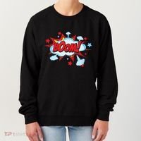 Comic Book BOOM , Funny Retro Costume, Superhero Women's Sweatshirt thumb 0