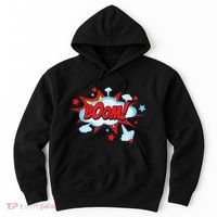 Comic Book BOOM , Funny Retro Costume, Superhero Hoodie thumb 0
