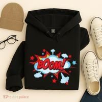 Comic Book BOOM , Funny Retro Costume, Superhero Hoodie thumb 4