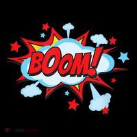 Comic Book BOOM , Funny Retro Costume, Superhero T-Shirt thumb 7