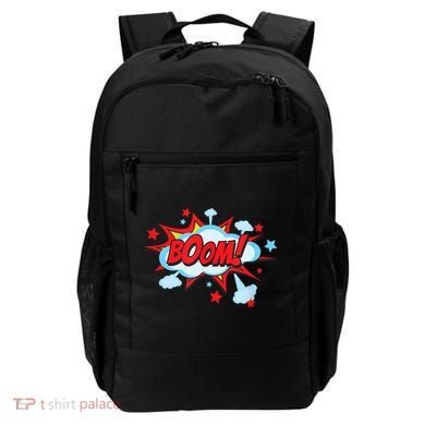 Comic Book BOOM , Funny Retro Costume, Superhero Backpack