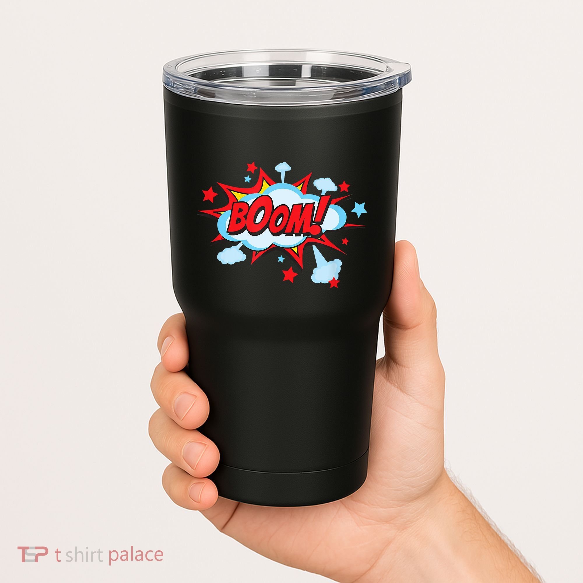 Comic Book BOOM , Funny Retro Costume, Superhero Tumbler