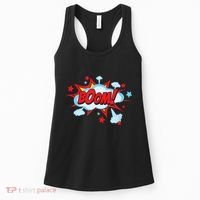 Comic Book BOOM , Funny Retro Costume, Superhero Women's Tank Top thumb 0