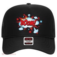 Comic Book BOOM , Funny Retro Costume, Superhero Hat thumb 0
