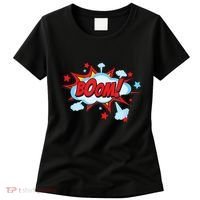 Comic Book BOOM , Funny Retro Costume, Superhero Women's T-Shirt thumb 0